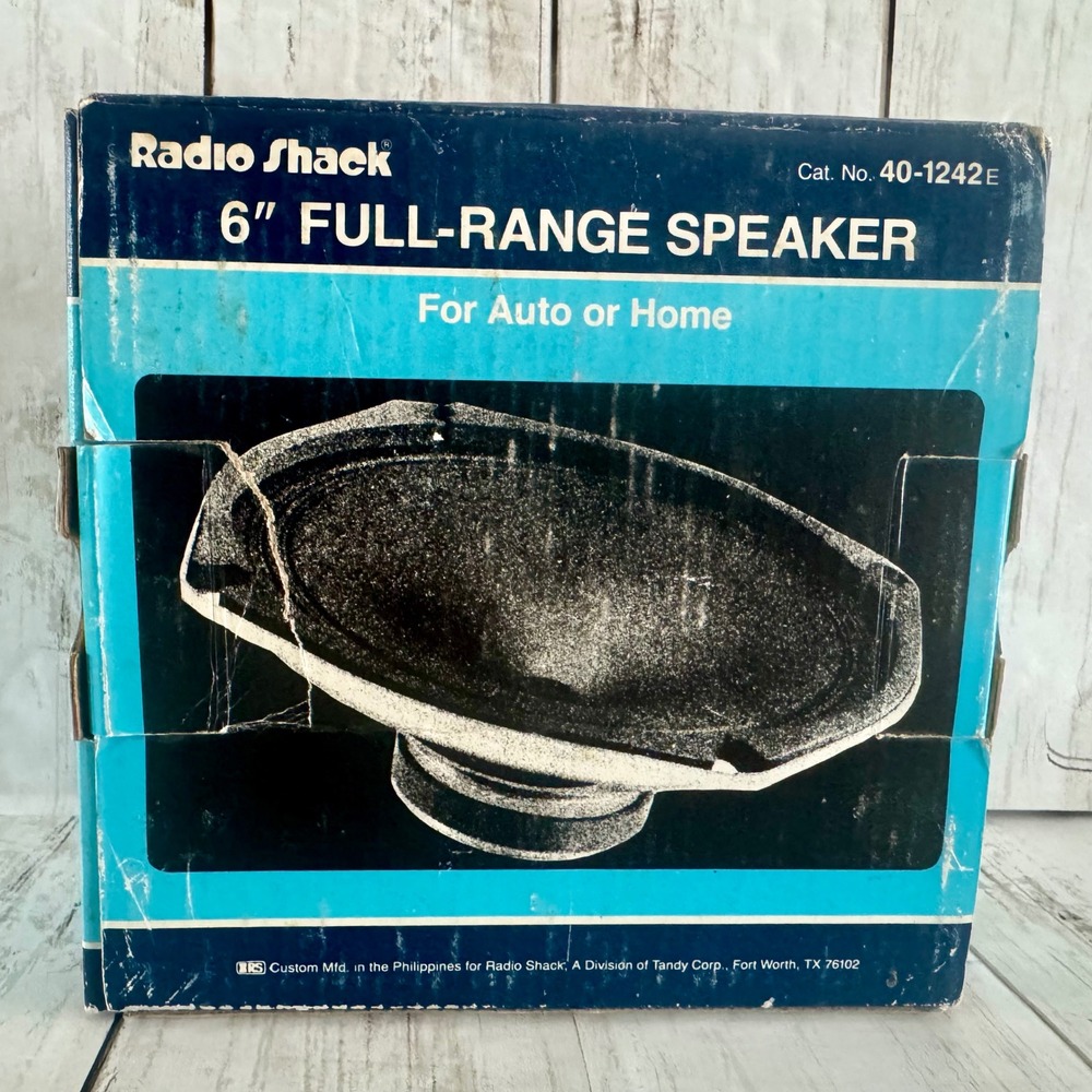 NOS Radio Shack 6 inch Full Range Speaker 8 Ohm 5W Vintage 40-1242E WORKS - Picture 6 of 9